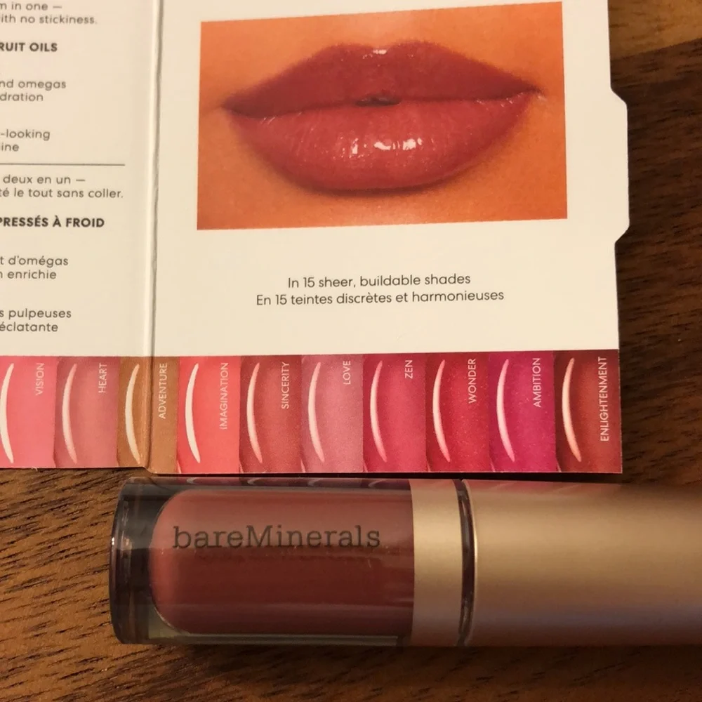 NWT bareMinerals Mineralist Lip Gloss - Balm Mini in Sincerity